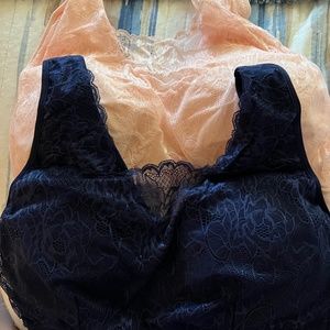 Lot of 6 Breezies Lace Bras Brand New